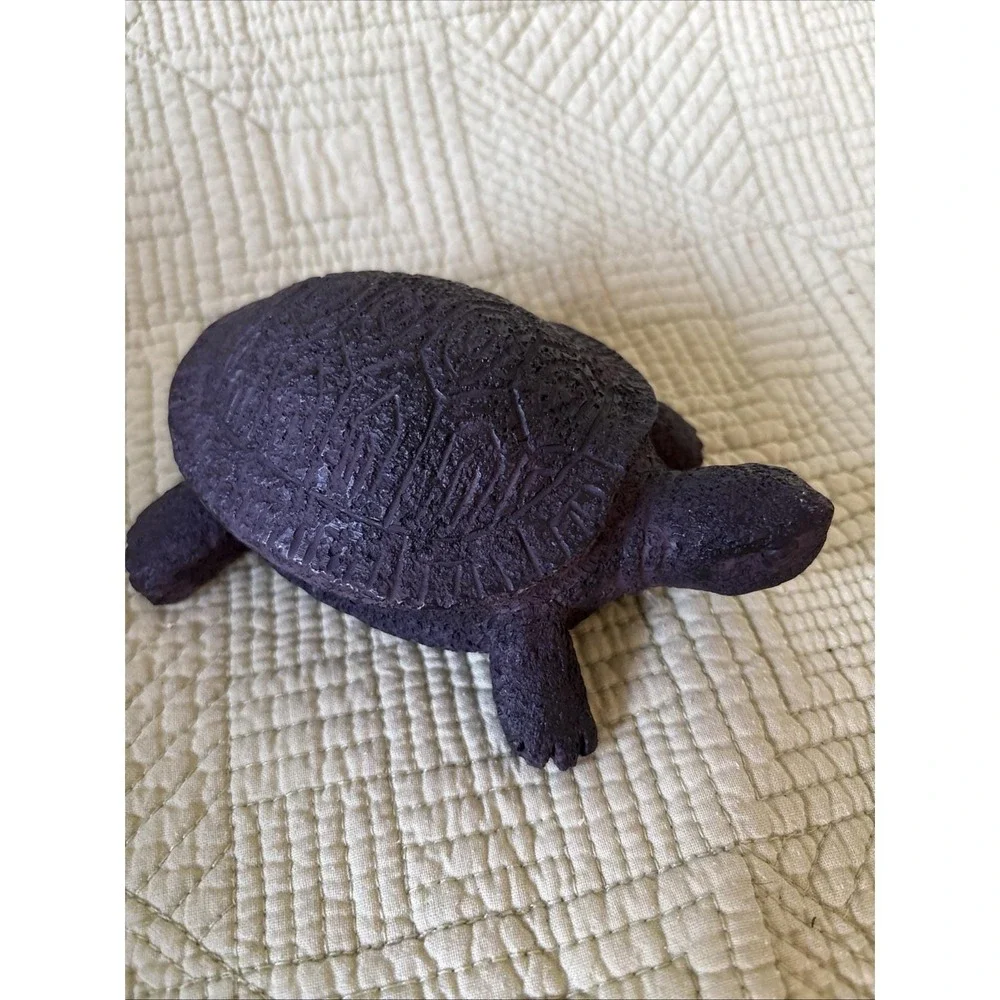 Cast Iron Looking Resin Turtle /Tortoise Secret Key Holder 6